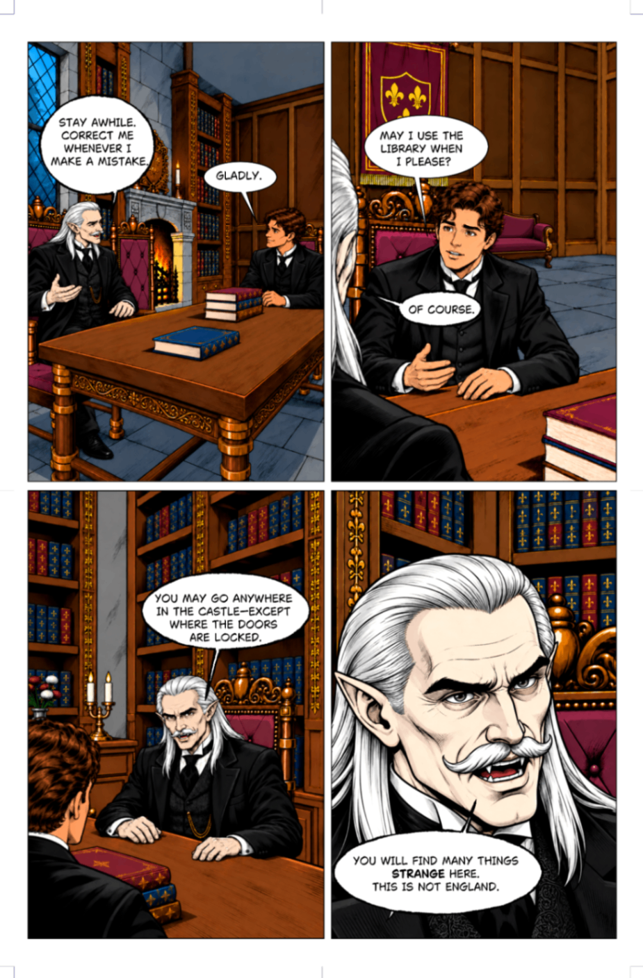 FatKid Comics Presents Public Domain Nation Dracula Chapter II-III sample page 2