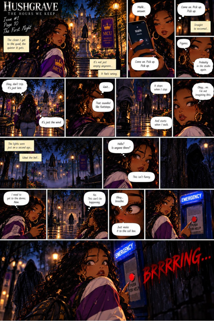 HUSHGRAVE: Man or Myth sample page 1
