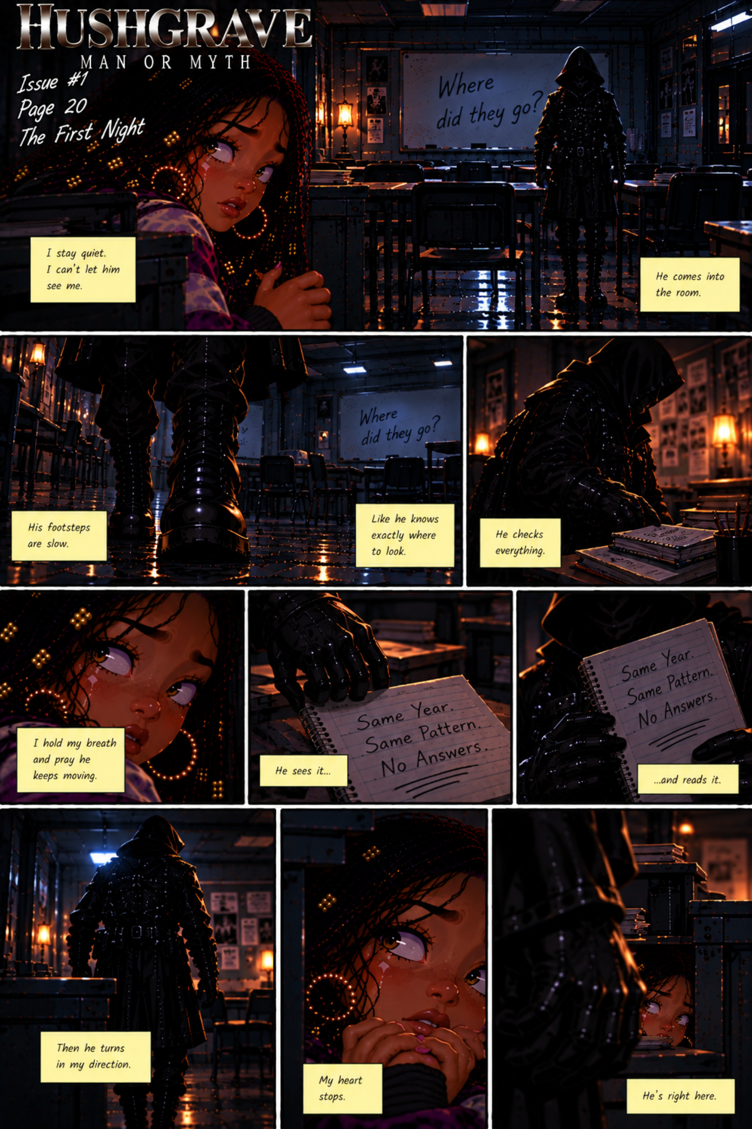 HUSHGRAVE: Man or Myth sample page 3
